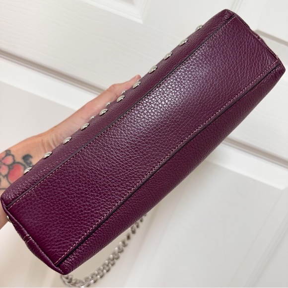 Coach Charlotte Refined Pebbled Leather Baguette Shoulder Bag - Picture 6 of 16